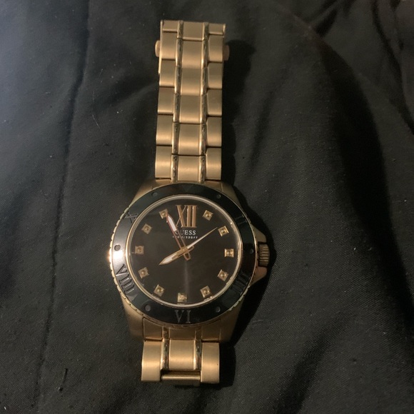 GUESS Gold-Tone and Black Classic Style watch - Picture 2 of 3